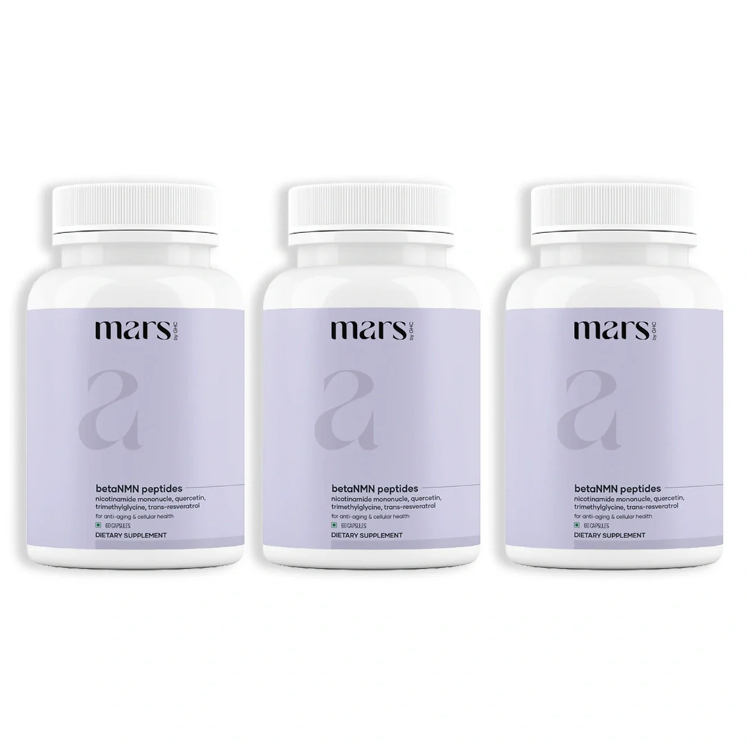 Mars BetaNMN Peptides 1000mg | NAD+ Booster with TMG, Quercetin & Resveratrol  for Cellular Energy, Anti-Aging & Longevity - Image 3