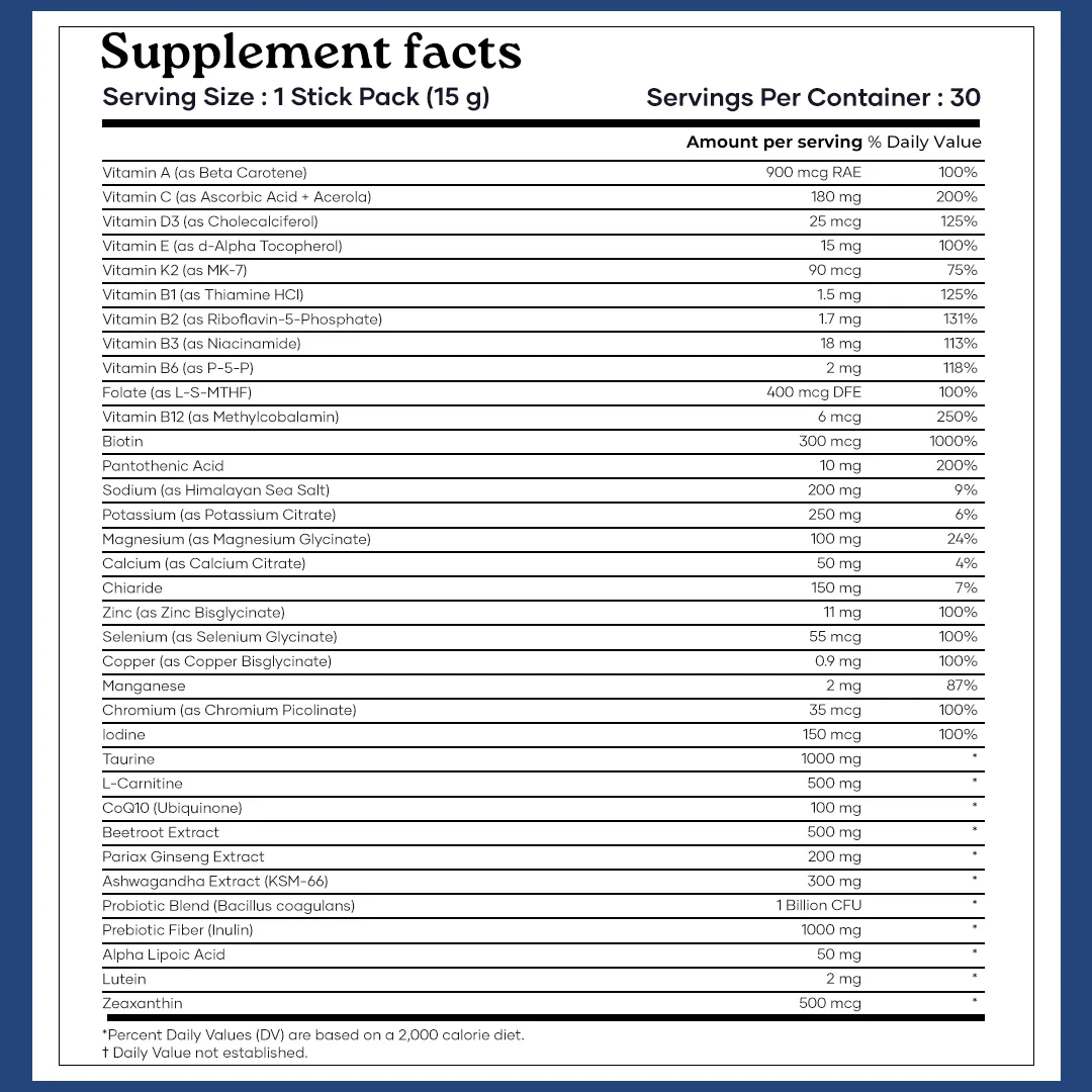Mars Multivitamin Electrolytes Powder with Vitamins, Minerals, Adaptogens, Probiotics & Electrolytes | Mixed Berry Flavour - Daily Hydration, Energy, Recovery & Whole Body Wellness | 30 Servings - Image 7