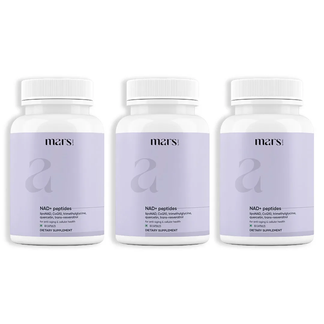 Mars NAD+ Peptides 1000MG with Liposomal NAD, Trans-Resveratrol, CoQ10 for Anti-Ageing, Skin Tightening & Cellular Repair - Image 3